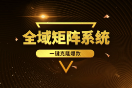 全域矩阵系统，可一键克隆爆款矩阵分发到多个平台！