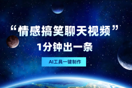 AI制作情感搞笑聊天视频，1分钟出一条，非常适合新手操作