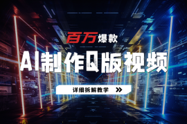 十分钟AI制作Q版影视作品，篇篇百万播放，详细拆解教学