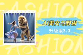 AI轻松创作爆款美女野兽视频，升级版3.0