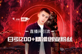 直播间引流创业粉玩法，日引200+精准粉丝
