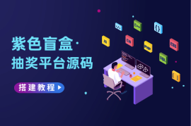2024新版紫色盲盒抽奖平台源码，带视频搭建教程