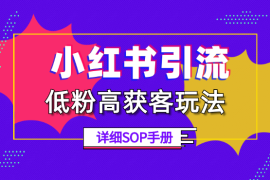 小红书低粉高获客玩法，每月精准「引流高客」800+【图文】