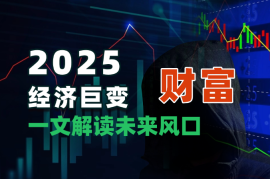 2025经济巨变！一文解读未来风口，助你实现财富自由！  