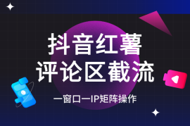 抖音红薯RPA评论区自动截流，一窗口一IP矩阵操作