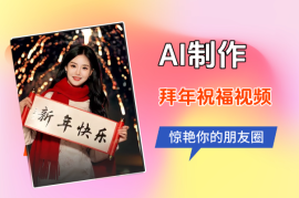 AI制作送祝福拜年视频，过年惊艳你的朋友圈，可以定制拜年视频