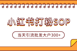 在义乌做工厂产品批发的小红书sop打粉导流！当天引流批发大户300+【图文】