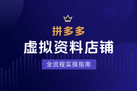 拼多多开店卖虚拟资料，全流程实操指南