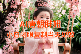 用AI克隆“唐朝胖妞”日更3条，小白闭眼复制，当天见效