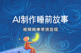 小红书AI制作儿童睡前故事，视频商单带货变现